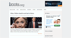 Desktop Screenshot of iroots.org